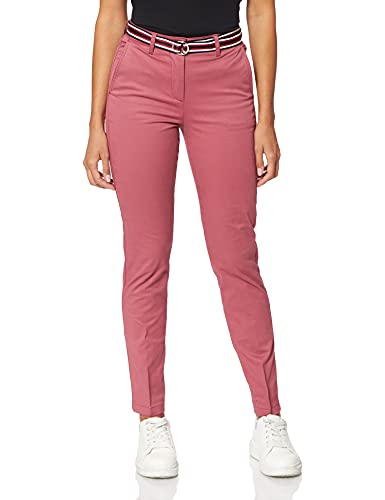 Tommy Hilfiger Damen Hailey Slim CO Twill Chino Pant Hose, Misty Red, 34W Regulär von Tommy Hilfiger