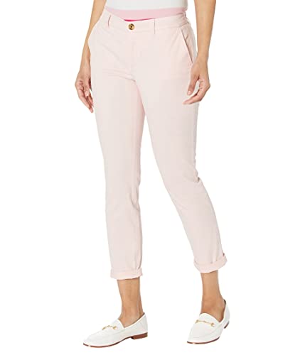 Tommy Hilfiger Damen Hampton Chino, einfarbig Hose, Ballerina Pink, 40 von Tommy Hilfiger