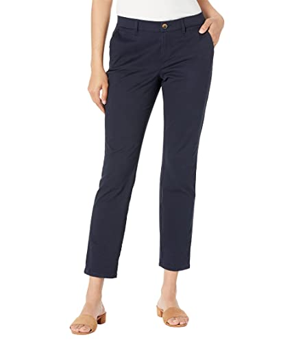 Tommy Hilfiger Damen Hampton Chino Pant-Solid Hose, Navy, 36 von Tommy Hilfiger