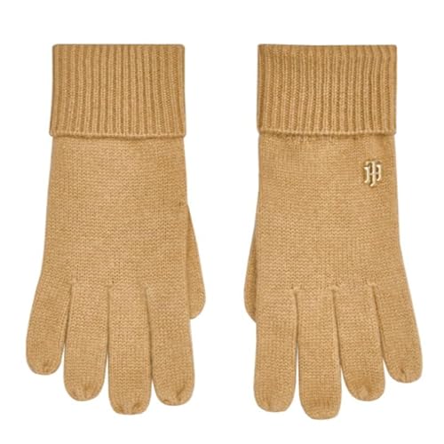 Tommy Hilfiger Damen Handschuhe Luxe Cashmere Gloves OneSize Beige von Tommy Hilfiger