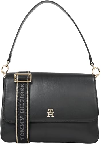 Tommy Hilfiger Damen Handtasche Tasche Henkeltasche TH Joy Shoulder Bag Schwarz von Tommy Hilfiger