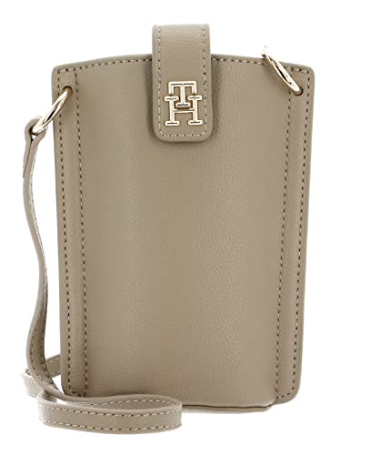 Tommy Hilfiger Damen Handytasche Tommy Life Phone Pouch zum Umhängen, Beige, Einheitsgröße von Tommy Hilfiger