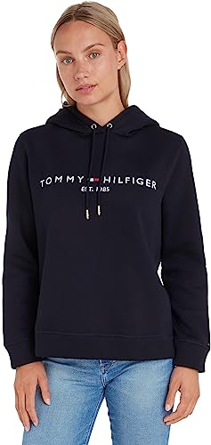 Tommy Hilfiger Damen Hoodie Heritage mit Kapuze, Blau (Desert Sky), M von Tommy Hilfiger