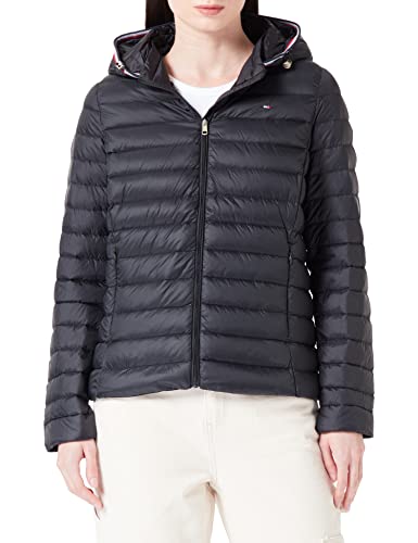 Tommy Hilfiger Damen Daunenjacke Heritage LW Down Jacket Leicht, Schwarz (Black), XS von Tommy Hilfiger