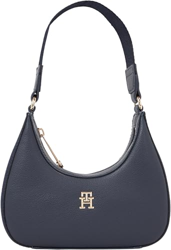 Tommy Hilfiger Damen Hobo Bag Tasche Essential Shoulder Corp Klein, Mehrfarbig (Space Blue), Onesize von Tommy Hilfiger