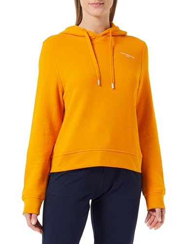 Tommy Hilfiger Damen Hoodie Logo Hoodie mit Kapuze, Orange (Rich Ochre), XL von Tommy Hilfiger