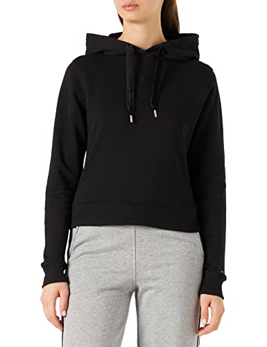 Tommy Hilfiger Damen Hoodie mit Kapuze, Schwarz (Black), XS von Tommy Hilfiger