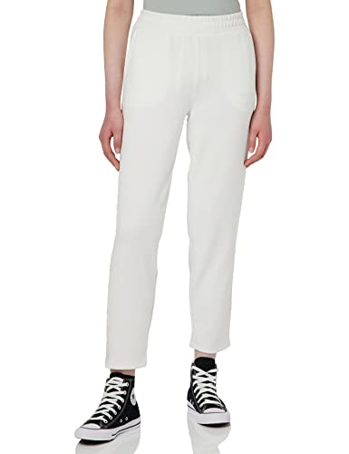 Tommy Hilfiger Damen Hose Tapered Stretch, Weiß (Ecru), L von Tommy Hilfiger