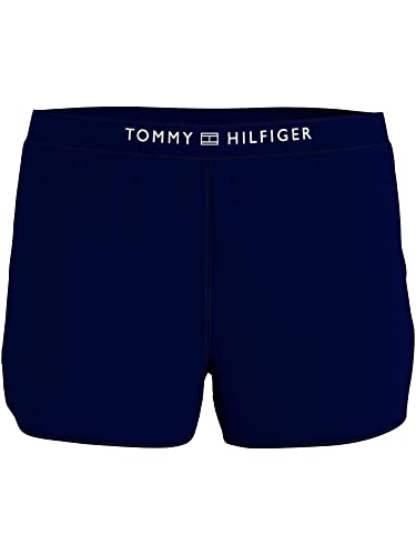 Tommy Hilfiger Damen Hose Terry Shorts Gr. L Blau UW0UW03788DW5 von Tommy Hilfiger