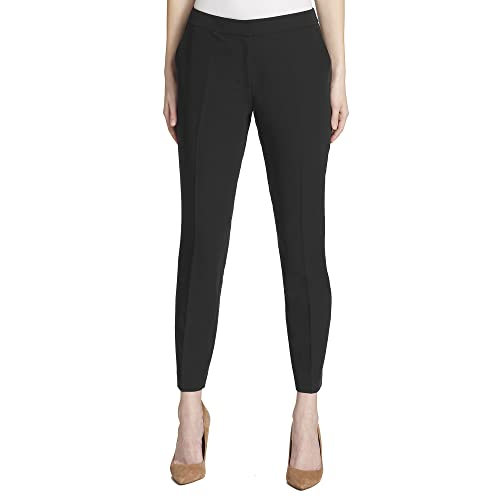 Tommy Hilfiger Damen Sloane Ankle Trouser Pant Anzughose, Tiefschwarz, 40 von Tommy Hilfiger