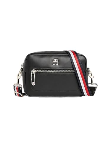 Tommy Hilfiger Damen Iconic Tommy Camera Bag Corp AW0AW15864 Crossovers, Schwarz (Black) von Tommy Hilfiger