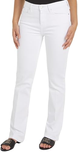Tommy Hilfiger Damen Jeans Bootcut, Weiß (Th Optic White), 32W/32L von Tommy Hilfiger