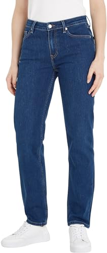 Tommy Hilfiger Damen Jeans Classic Straight Fit, Blau (Kai), 29W / 28L von Tommy Hilfiger