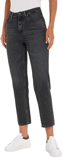 Tommy Hilfiger Damen Jeans Classic Straight Fit, Schwarz (Jax), 34W / 30L von Tommy Hilfiger