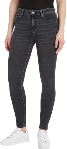 Tommy Hilfiger Damen Jeans Flex Como Skinny Fit, Schwarz (Jax), 28W / 30L von Tommy Hilfiger