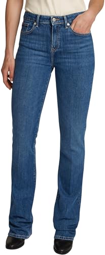 Tommy Hilfiger Damen Jeans Hose Bootcut Stretch, Blau (Mid Blue), 32W/33L von Tommy Hilfiger