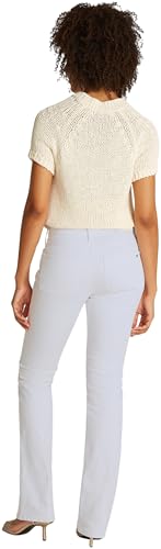Tommy Hilfiger Damen Jeans Hose Bootcut White Mid Rise, Weiß (Th Optic White), 30W/31L von Tommy Hilfiger