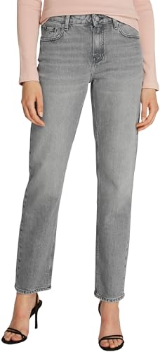 Tommy Hilfiger Damen Jeans Hose Classic Noe Straight Leg Fit, Grau (Noe), 32W/30L von Tommy Hilfiger