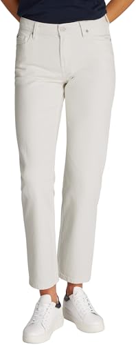 Tommy Hilfiger Damen Jeans Hose Classic Straight Ecru Weites Bein, Weiß (Ecru), 30W/31L von Tommy Hilfiger