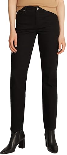 Tommy Hilfiger Damen Jeans Hose Classic Straight Leg Fit, Schwarz (Black), 32W/31L von Tommy Hilfiger