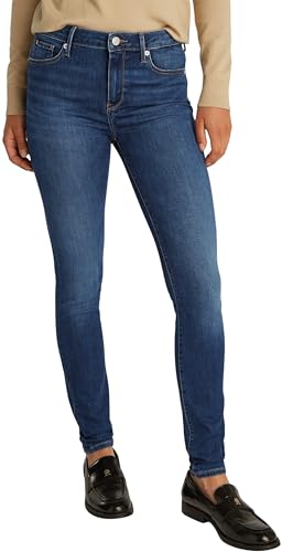 Tommy Hilfiger Damen Jeans Hose Como Skinny New Doreen Stretch, Blau (New Doreen), 32W/26L von Tommy Hilfiger