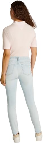Tommy Hilfiger Damen Jeans Hose Como Skinny Sky Mid Rise, Weiß (Sky), 32W/27L von Tommy Hilfiger