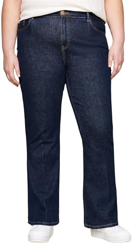 Tommy Hilfiger Damen Jeans Hose Curve Bootcut, Blau (Cler), 48 von Tommy Hilfiger