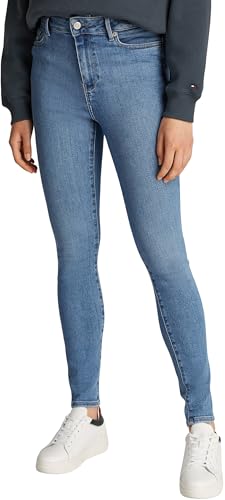 Tommy Hilfiger Damen Jeans Hose Harlem Uma Skinny Fit, Blau (Uma), 32W/26L von Tommy Hilfiger