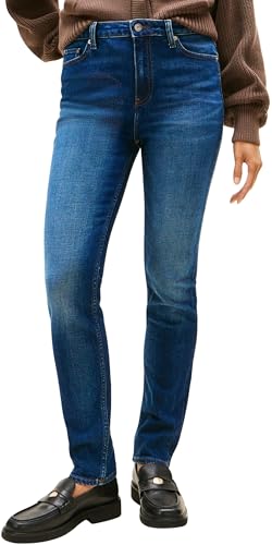 Tommy Hilfiger Damen Jeans Hose New Doreen Slim Mid Rise, Blau (New Doreen), 28W/32L von Tommy Hilfiger