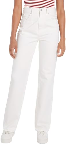 Tommy Hilfiger Damen Jeans Hose Relaxed Bootcut, Weiß (Ecru), 28W/30L von Tommy Hilfiger