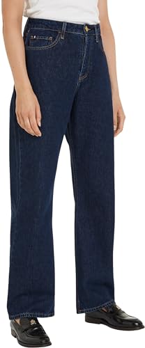 Tommy Hilfiger Damen Jeans Hose Straight Loose Fit, Blau (Cler), 25W/30L von Tommy Hilfiger