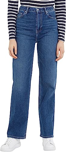 Tommy Hilfiger Damen Jeans Relaxed Straight Stretch, Blau (Jane), 25W / 30L von Tommy Hilfiger