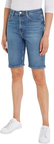 Tommy Hilfiger Damen Jeans Shorts Denim Slim High Waist, Blau (Mel), 29W von Tommy Hilfiger