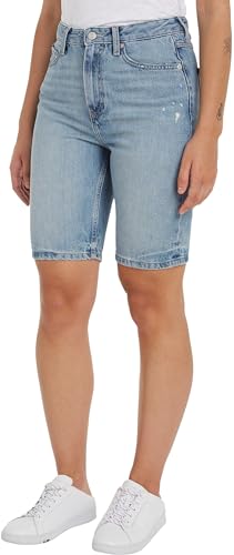 Tommy Hilfiger Damen Jeans Shorts Slim Fit, Blau (Ash), 27W von Tommy Hilfiger