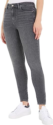 Tommy Hilfiger Damen Jeans Skinny Fit, Grau (Luz), 28W / 32L von Tommy Hilfiger