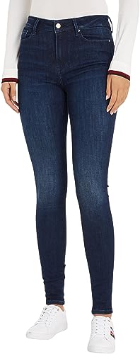 Tommy Hilfiger Damen Jeans Skinny Stretch, Blau (Nina), 24W / 28L von Tommy Hilfiger