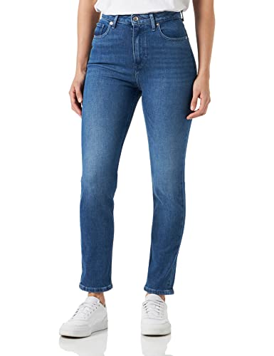 Tommy Hilfiger Damen Jeans Slim Cigarette High Waist, Blau (Suki), 31W / 32L von Tommy Hilfiger