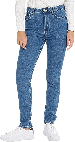 Tommy Hilfiger Damen Jeans Slim Cigarette Stretch, Blau (Eve), 24W / 32L von Tommy Hilfiger