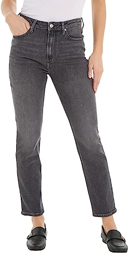 Tommy Hilfiger Damen Jeans Slim Cigarette Stretch, Grau (Luz), 32W / 28L von Tommy Hilfiger