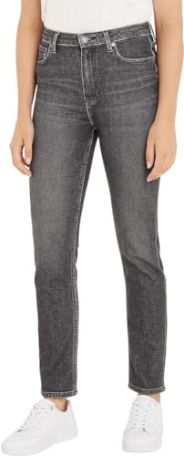 Tommy Hilfiger Damen Jeans Slim Cigarette Stretch, Grau (Romy), 28W / 28L von Tommy Hilfiger