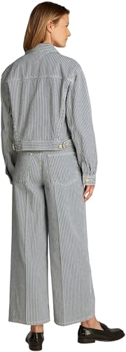 Tommy Hilfiger Damen Jeansjacke Straight Cropped, Mehrfarbig (Jaz), 44 von Tommy Hilfiger