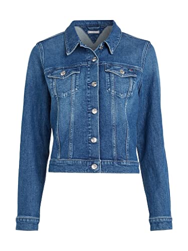 Tommy Hilfiger Damen Jeansjacke Tailliert, Blau (Suki), 36 von Tommy Hilfiger