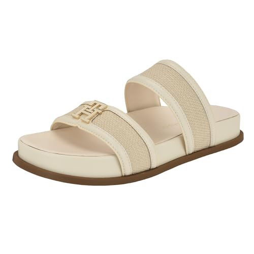 Tommy Hilfiger Damen Jiana Sandale, Beige, 42.5 EU von Tommy Hilfiger
