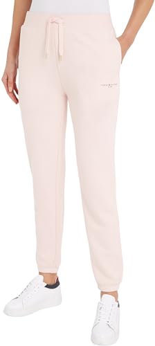 Tommy Hilfiger Damen Jogginghose 1985 Tapered Mini Corp Swtpants Sweatpants, Rosa (Whimsy Pink), L von Tommy Hilfiger