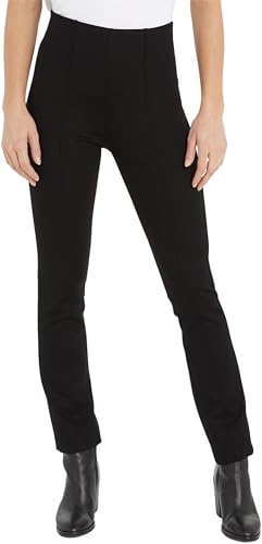 Tommy Hilfiger Damen Jogginghose Slim Knit Pant Lang, Schwarz (Black), 44 von Tommy Hilfiger