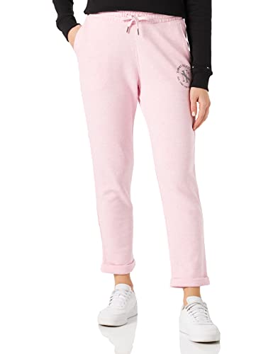 Tommy Hilfiger Damen Jogginghose Tapered NYC Sweatpants Baumwolle, Rosa (Classic Pink Heather), L von Tommy Hilfiger