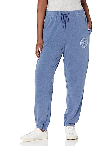 Tommy Hilfiger Damen-Jogginghose aus weichem Fleece, Blau - Harbour Blue, Groß von Tommy Hilfiger