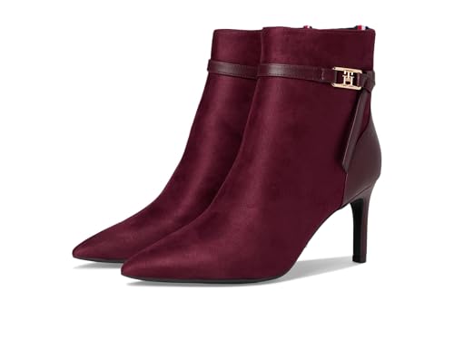 Tommy Hilfiger Damen Jorine 2 Stiefelette, Rich Ruby/Rich Ruby, 38.5 EU von Tommy Hilfiger