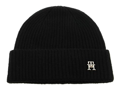 Tommy Hilfiger Damen Kaschmirmütze Cashmere CHIC Beanie schwarz (15) OneSize von Tommy Hilfiger