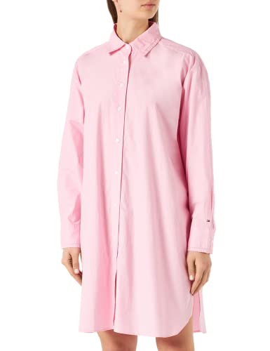 Tommy Hilfiger Damen Kleid Sommerkleid, Rosa (Classic Pink), 36 von Tommy Hilfiger